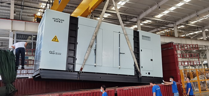 華全房地產業用靜音柴油發電機組生產完成，安裝調試